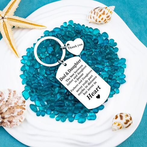 Father's Day Keychain For Dad From Daughter Dad Birthday Gift Best Dad Ever Perfect Best Dad Ever Gifts For Birthday Valentine's Day & Birthday Gifts For Adult Son in Saudi Arabia