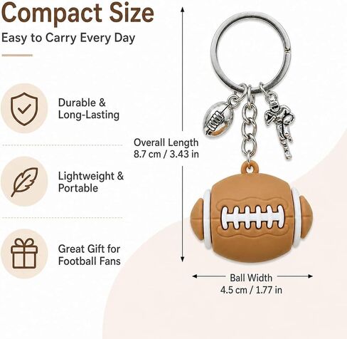 Sports Ball Keychain,Basketball Football Soccer Volleyball Key Chain,Soft PVC Ball Charm,Stainless Steel Keyring Gift in Saudi Arabia