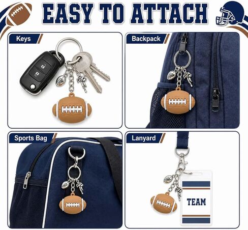 Sports Ball Keychain,Basketball Football Soccer Volleyball Key Chain,Soft PVC Ball Charm,Stainless Steel Keyring Gift in Saudi Arabia