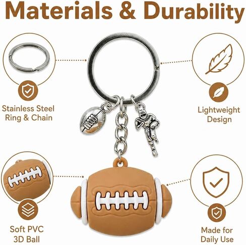 Sports Ball Keychain,Basketball Football Soccer Volleyball Key Chain,Soft PVC Ball Charm,Stainless Steel Keyring Gift in Saudi Arabia