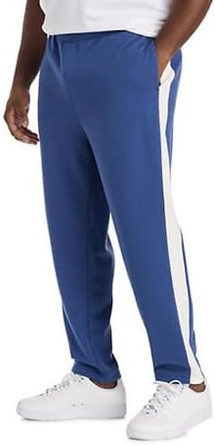 Society of One by DXL Men's Big and Tall Striped Track Pants, Blue in Saudi Arabia