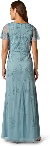 Adrianna Papell Printed Satin Dress in Kuwait