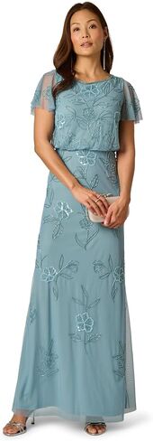 Adrianna Papell Printed Satin Dress in Kuwait