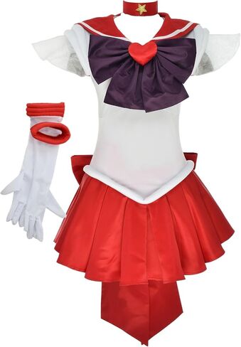 Coskidz Women's Hino Rei Sailor Mars Cosplay Costume SuperS Version (multicolored, X-Large) in Saudi Arabia