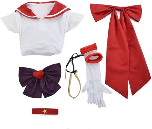 Coskidz Women's Hino Rei Sailor Mars Cosplay Costume SuperS Version (multicolored, X-Large) in Saudi Arabia