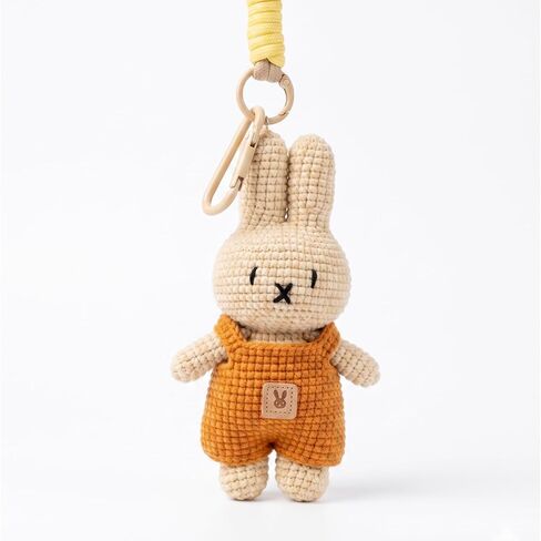 Hand-Knitted Crochet Keychain - Textured Fabric Bag Accessory for Keys & Backpacks, Functional Daily Organizer in Kuwait