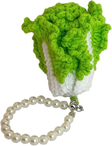 Hand-Knitted Crochet Keychain - Textured Fabric Bag Accessory for Keys & Backpacks, Functional Daily Organizer in Kuwait