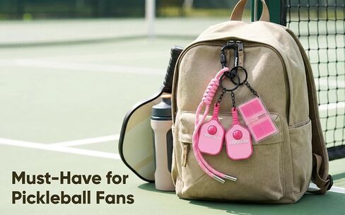 سلسلة مفاتيح Pickleball Paddles، حقائب ساحرة هدية للنساء، ملحقات سلاسل مفاتيح السيارة لـ Pickleball، مجموعة Pickleball هدية in Kuwait