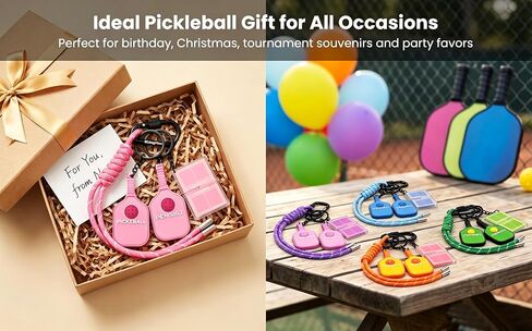 سلسلة مفاتيح Pickleball Paddles، حقائب ساحرة هدية للنساء، ملحقات سلاسل مفاتيح السيارة لـ Pickleball، مجموعة Pickleball هدية in Kuwait