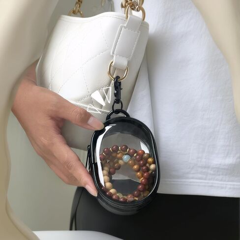 2 PCS Keychain Display Pouch Ita Bag Accessories Carrying Case for Figure Display Case Hanging Organizer Zipper Case in Saudi Arabia