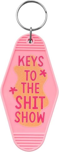 Keys to The Show Keychain Funny Gifts Vintage Novelty Gag Keyring Birthday Gifts Halloween for Coworker Friends in Saudi Arabia