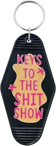 Keys to The Show Keychain Funny Gifts Vintage Novelty Gag Keyring Birthday Gifts Halloween for Coworker Friends in Saudi Arabia