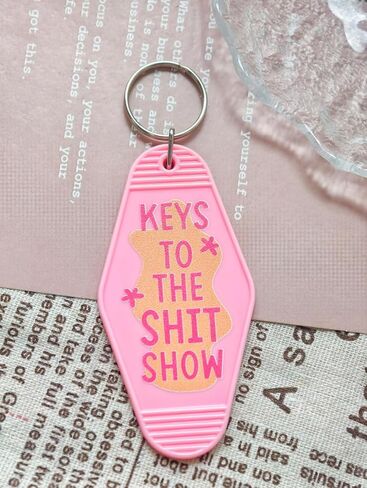 Keys to The Show Keychain Funny Gifts Vintage Novelty Gag Keyring Birthday Gifts Halloween for Coworker Friends in Saudi Arabia