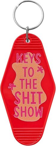 Keys to The Show Keychain Funny Gifts Vintage Novelty Gag Keyring Birthday Gifts Halloween for Coworker Friends in Saudi Arabia