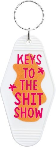 Keys to The Show Keychain Funny Gifts Vintage Novelty Gag Keyring Birthday Gifts Halloween for Coworker Friends in Saudi Arabia