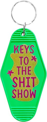 Keys to The Show Keychain Funny Gifts Vintage Novelty Gag Keyring Birthday Gifts Halloween for Coworker Friends in Saudi Arabia