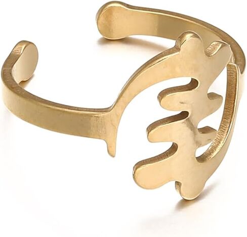 Africa Map Corss Symbol Ring Stainless Steel Adinkra Gye Nyame African Women Jewelry in Kuwait