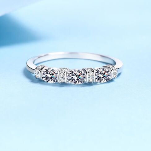14K White Gold Diamond Statement Ring for Her, Delicate 0.98 Carat Oval Bezel Set Design with VVS1 D-Color Stones, Refined and Versatile Daily Accessory in Kuwait