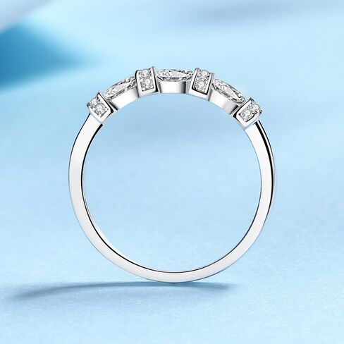 14K White Gold Diamond Statement Ring for Her, Delicate 0.98 Carat Oval Bezel Set Design with VVS1 D-Color Stones, Refined and Versatile Daily Accessory in Kuwait