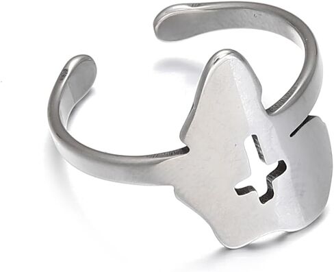 Africa Map Corss Symbol Ring Stainless Steel Adinkra Gye Nyame African Women Jewelry in Saudi Arabia