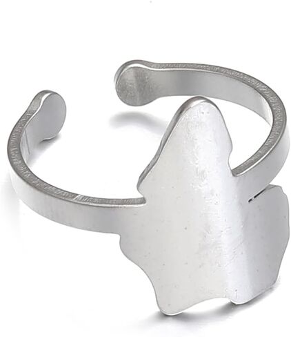 Africa Map Corss Symbol Ring Stainless Steel Adinkra Gye Nyame African Women Jewelry in Kuwait