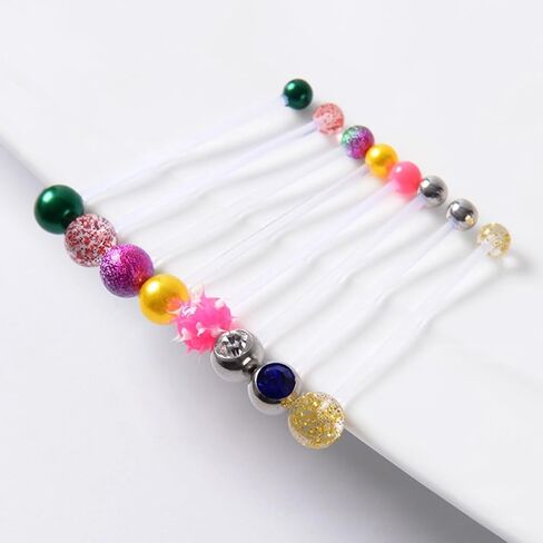 22Pcs Mix Style Pregnancy Belly Button Rings Long Bar 38mm Sport Maternity Flexible Bioplast Clear Navel Belly Rings Piercing Retainer for Women in Saudi Arabia