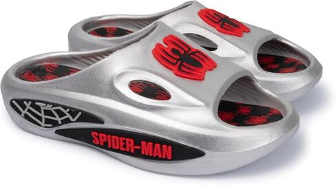 Marvel Spiderman Slides for Little Kids & Big Kids – Officially Licensed Lightweight Cushioned Slip On Sandals, Water Resistant Spiderman Shoes, Sizes 11-13 Little Kid & 1-4 Big Kid in Kuwait
