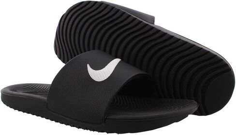 Nike Kawa Slide Boys Sandals Size 11, Color: True Black/White-Multi-Colored in Kuwait