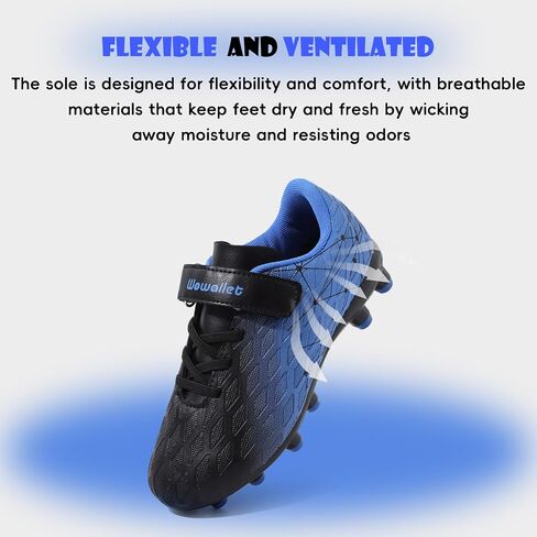 Kids Soccer Cleats Boys Girls Athletic Soccer Shoes Sneaker for Unisex in Kuwait