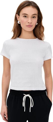 perfectwhitetee Women's Lisa Recycled Cotton Slim T-Shirt in Saudi Arabia