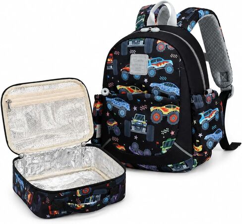 CAMTOP Toddler Backpack for Boys Girls with Lunch Box, 12" H Kids Backpacks and Lunch Box Set Preschool Bookbag for Daycare Travel in Saudi Arabia