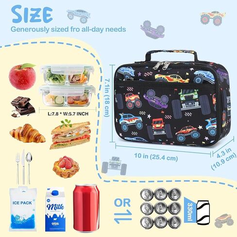 CAMTOP Toddler Backpack for Boys Girls with Lunch Box, 12" H Kids Backpacks and Lunch Box Set Preschool Bookbag for Daycare Travel in Saudi Arabia