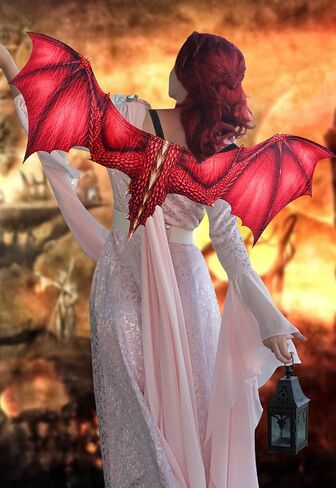 NewL Cosplay Demon Dragon Wings DIY كرنفال 2026 زينة الهالوين للنساء in Kuwait