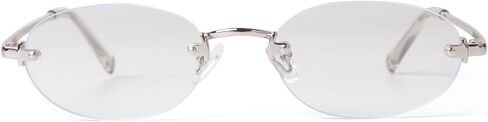 SORVINO Retro Small Oval Sunglasses for Women Men, Trendy Rimless Sun Glasses Fashion Narrow Shades Y2K Designer Sunnies in Saudi Arabia