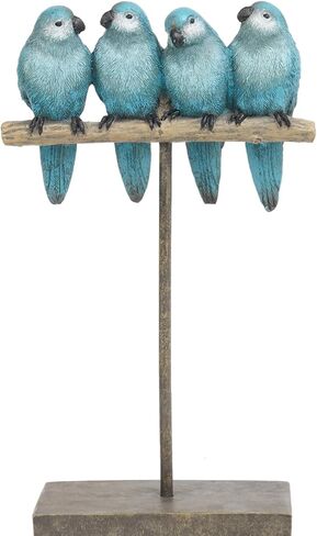 Braxio Bird Figurines Home Decor – Resin Tabletop Green Hummingbird Decor Sculpture for Shelf Bookcase Coffee Table Farmhouse Modern Decorative Accent for Living Room Office Gifts 6 x 4.5 x 9.25 Inch in Saudi Arabia