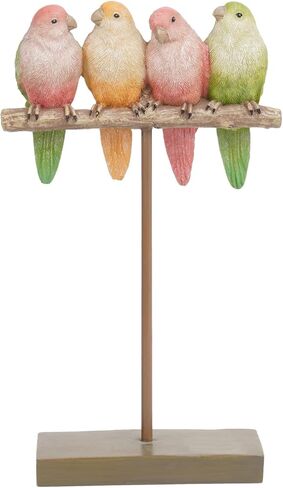 Braxio Bird Figurines Home Decor – Resin Tabletop Green Hummingbird Decor Sculpture for Shelf Bookcase Coffee Table Farmhouse Modern Decorative Accent for Living Room Office Gifts 6 x 4.5 x 9.25 Inch in Saudi Arabia