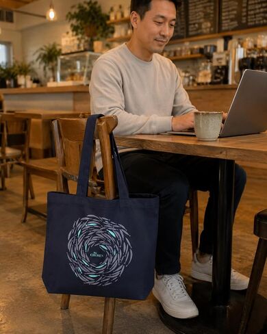 The Chosen: Against The Current Canvas Tote Bag With Interior Pocket, Large Durable Everyday Carry Bag For Errands, Beach and Study Use in Saudi Arabia