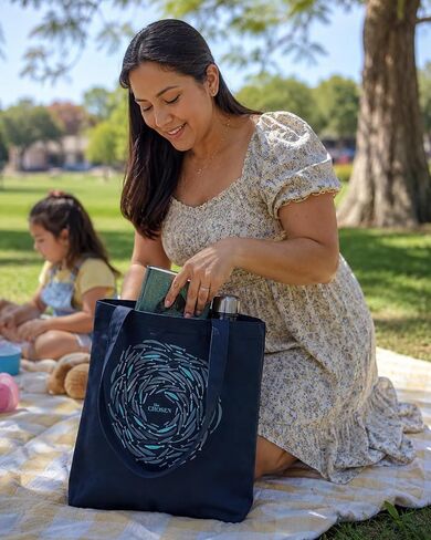The Chosen: Against The Current Canvas Tote Bag With Interior Pocket, Large Durable Everyday Carry Bag For Errands, Beach and Study Use in Saudi Arabia