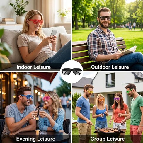 20Pcs Shutter Glasses, Plastic Shutter Glasses for Parties and Events in Saudi Arabia
