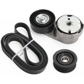 39282 Drive Belt Tensioner Idler Pulley Serpentine Belt Kit Fit for Chrysler Town & Country 11-16, Fit for Dodge Grand Caravan for Journey 11-19, Fit for Chrysler 200 for Dodge Avenger 11-14, V6 3.6L in Kuwait