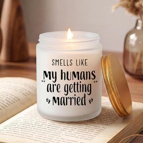 MULCHUM Lavender Scented Soy Candle for Pet Lover Wedding Gifts, Natural Soy Wax Jar Candle, Bridal Shower Funny Engagement Gift for Women Couples Pet Owners, 7oz 45 Hours Long Lasting Burn in Saudi Arabia