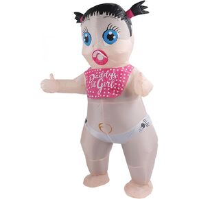 Inflatable Boo Boo Baby Costume Girl Baby Inflatable Costume Blow Up Adult Costume for Cosplay Party in Saudi Arabia