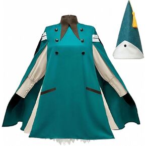 Witch Coco Cosplay Costume Witch Hat Cosplay Coat Dress Hat Collar Full Set Christmas Halloween Outfits for Adult in Saudi Arabia