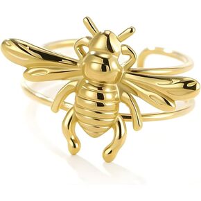 Bee Rings for Women Gold Adjustable Openning Bee Ring in Kuwait