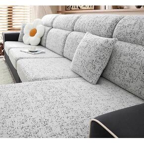 Stretch Sofa Slipcover, 2026 Upgraded Non Slip Couch Cover with Adjustable Straps, Pet Dog Cat Friendly Furniture Protector for 3 Seater, Washable for Living Room in Saudi Arabia