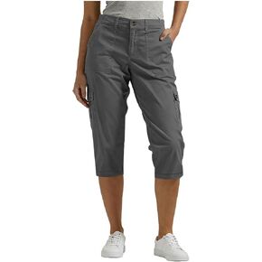Cargo Capris for Women High Waisted Cargo Capri Pants with Pockets Summer Casual Capris Plus Size Loose Cropped Pant in Saudi Arabia