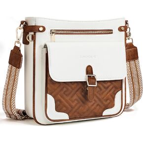 Large Crossbody Bags for Women,RFID Blocking Multi-Pocket Crossbody Purses,Structured Vegan Leather Shoulder Bag in Saudi Arabia