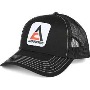 Agriculture Allis Chalmers Logo Black Mesh Back Cap with White Stitching NA66 in Saudi Arabia