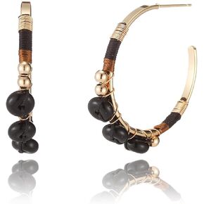 Boho Turquoise Bead Earrings for Women, Natural Stone Trendy Summer Beach Jewelry Gift in Saudi Arabia