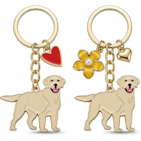 Dog Keychain Fashion Puppy Bag Charm for Purse Handbags Bag Car Key Chain, Metal Bag Charm Pendant for Women,Girls in Saudi Arabia